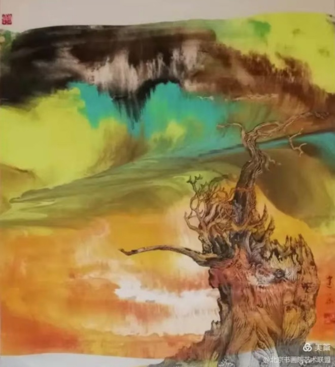 墨韵新途：康建华的艺术探索与成就(图2)